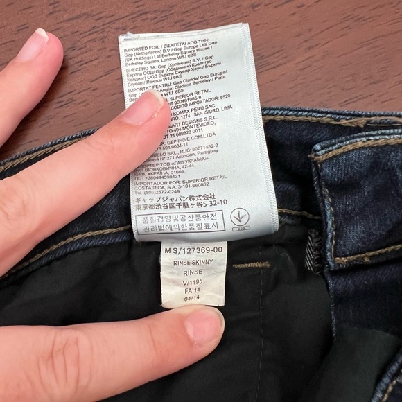 Banana Republic Factory Dark Wash Skinny Fit Jean Size 10 30 - Picture 9 of 14